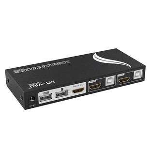 迈拓维矩 MT-HK201 2口4K自动KVM切换器二进一出hdmi电脑笔记本监控服务器共享U盘打印机USB键鼠显示器2进1出