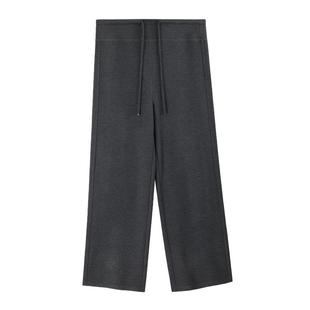 婧麒羊毛孕妇裤子冬外穿加绒加厚阔腿裤2025新款保暖直筒裤孕妇装