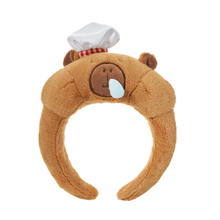 卡皮水豚食物系列发饰thegreenparty送女友礼物发夹可爱发箍抓夹