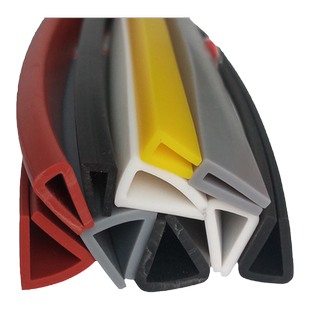 耐高温硅胶U型一口包边密封条玻璃钢板护口机械设备防尘防撞卡条