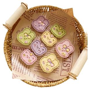 纯手工自制宠物零食鸡肉奶酪卡通兔兔熊饼干狗狗兔年生日装饰摆盘