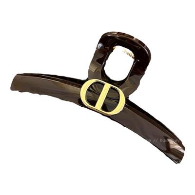 大号长13cm~巧克力棕金标抓夹