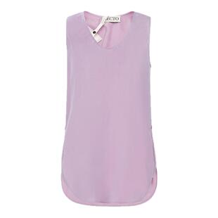 RECTO春季新款女士纯色桑蚕丝V领修身长款无袖吊带背心上衣
