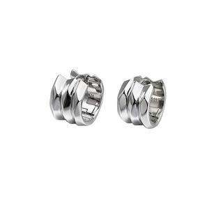 白岚三圈镜光耳圈925银女耳环耳饰耳钉新款小众轻奢设计ED4568