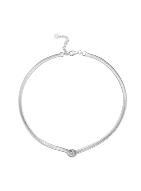 绳结项链意大利弦线工艺S925银