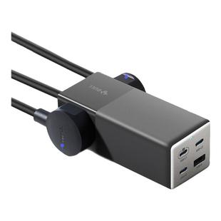 公牛插座100W快充插线板桌面USB插座插排氮化镓办公充电拖接线板