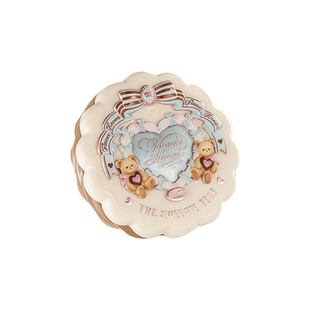 花知晓甜心小熊丝缎浮雕腮红盘水光晒红膏2025新款收缩膨胀色爆款