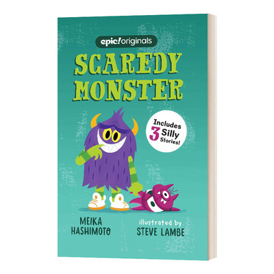 英文原版 精装绘本 Scaredy Monster 胆怯的怪物 英文版 进口英语原版书籍儿童外文书