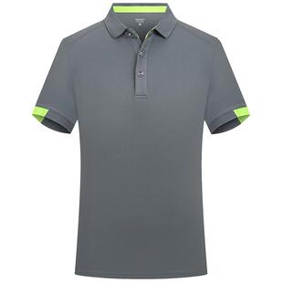 夏季速干冰丝短袖工作服男装套装t恤短袖汽修厂户外装修劳保定制