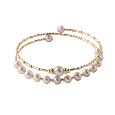 简约气质百搭款双层网红珍珠手镯