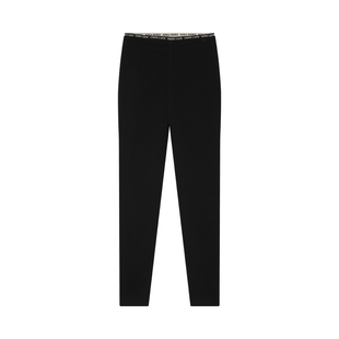 熙薇冬季新款蛋白绒高弹保暖显瘦设计师云朵芭比裤H6962