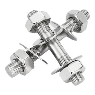 304不锈钢双头穿墙螺丝螺母套装长螺杆加长牙条螺栓对穿丝杆组合