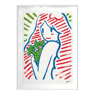 天野健维纳斯版画简约卧室床头画竖版落地画客厅装饰画休闲吧挂画