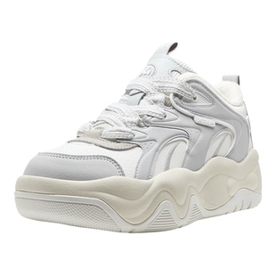 特步吐司鞋加绒保暖男款棉鞋休闲运动鞋男鞋板鞋冬季新款革面鞋子