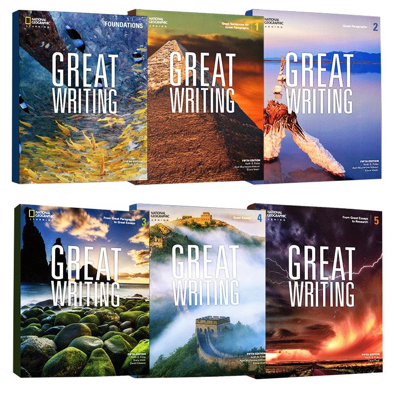 【自营】正版送激活码第五版美国国家地理Great Writing foundations12345级greatwriting原版教材中学生英文写作教材卓越英语写作
