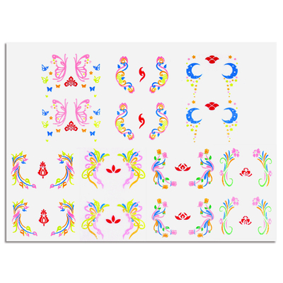 舞台额头眼角贴花演出化妆贴纸