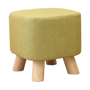 实木矮凳家用门口换鞋凳简约客厅茶几凳沙发凳布艺小板凳坐墩凳子
