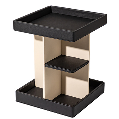 正想多功能旋转置物架梳妆台卧室整理盒化妆品收纳盒多层转角架