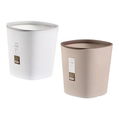 【家居好物】茶花压圈简约垃圾桶