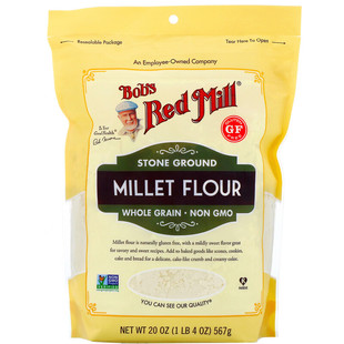 Bob's red mill红磨坊无麸小米面粉Millet Flour窝头杂粮馒头糙米