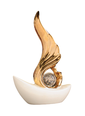 现代一帆风顺摆件轻奢高档客厅装饰品电视柜酒柜办公室艺术高级感