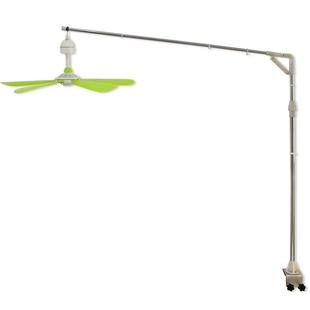 中联小吊扇支架微风扇床上挂架子加粗伸缩折叠万向蚊帐固定支撑杆