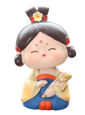 唐仕女摇头汉服娃娃摆件文创礼物