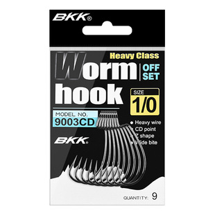 BKK路亚曲柄钩9003CD加强宽窄腹德用软饵软虫钩德州卡罗钓组鱼钩