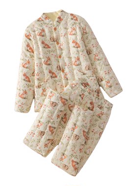 女士纯手工棉袄棉裤套装棉花棉服