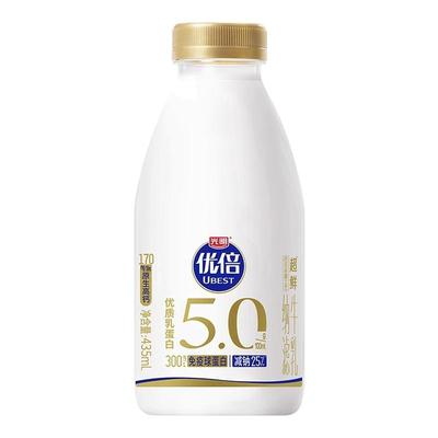 光明优倍浓醇蛋白质超鲜牛乳435ml生牛乳营养早餐低温冷藏鲜牛奶