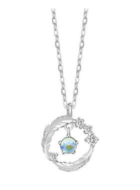 月光石项链女时尚小清新短款锁骨