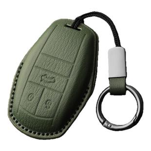 宾利车钥匙套飞驰欧陆添越慕尚插电混动真山羊皮保护壳金属扣包