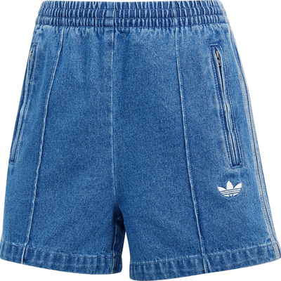 Adidas/阿迪达斯正品三叶草女士运动三条纹牛仔短裤JD2562
