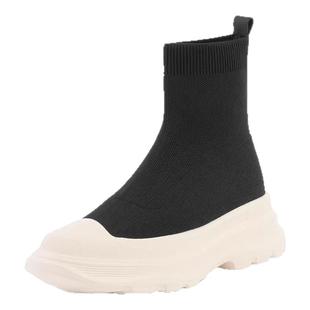 星期六袜靴女冬季新款女靴厚底飞织休闲时尚女短靴SS24116768