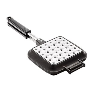 日本进口杉山㊣金属三明治夹锅双面不粘煎锅可封边早餐锅可拆易洗