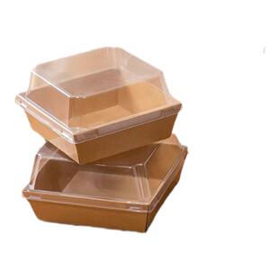 切块蛋糕包装盒3寸4寸千层提拉米苏甜品打包盒巴斯克慕斯盒子加高