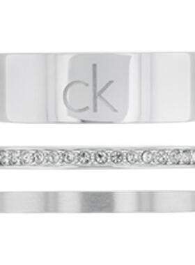 【明星同款】CalvinKlein官方正品CK叠戴款戒指情侣对戒送女友