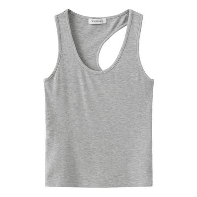 ROLLINGAGE 夏季新品不对称工字背心女设计感吊带内搭打底上衣