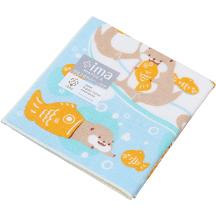 日本制PRAIRIE DOG有机纯棉毛巾手帕成人儿童方巾亲肤便携无刺激