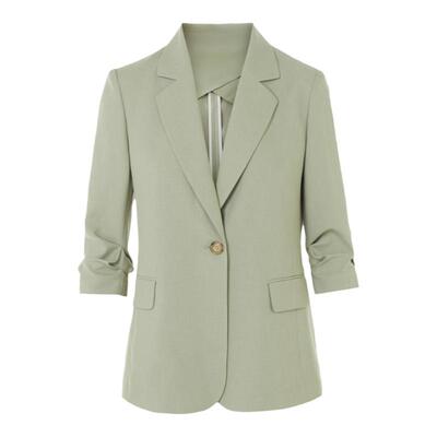 高级感中袖西装外套朗姿通勤