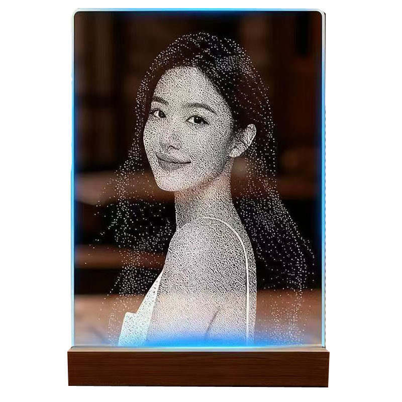 照片定制灯光画摆件送女友生日礼