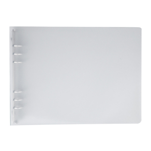 维克多利A4活页本横向康奈尔记事本空白网格笔记本加厚大学生绘画硬壳手绘本子少女简约方格可拆卸线圈本