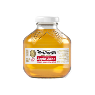 Martinelli's马添利原瓶进口宝宝爱喝NFC鲜榨纯苹果汁饮料健康