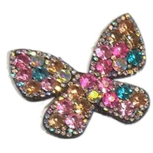 水钻蝴蝶bb夹流海发夹女2024新款头顶碎发掰掰夹韩国侧边夹发卡子