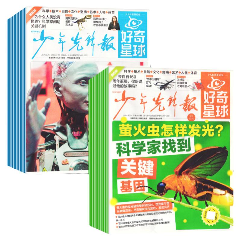 少年先锋报好奇星球2026年5-10月现货【2027全年/半年订阅】7-15岁小学生国际版+国内版好奇号出品新闻科普报纸杂志2025过刊