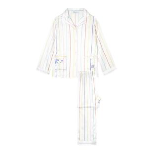 MANITO/曼尼陀 Ocean Stripe桑蚕丝儿童家居服套装长袖睡衣
