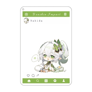 原神透卡合影卡温迪宵宫纳西妲万叶神里绫人妮露提纳里魈周边挂件