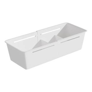 日本伸缩抽屉分类收纳盒分隔化妆品整理盒厨房橱柜柜内储物盒神器