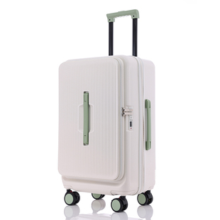 新款侧开盖行李箱女20寸可扩展登机箱男24加厚旅行箱学生拉杆箱30