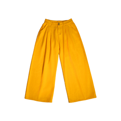 哟酷酷小众设计彩虹阔腿裤女